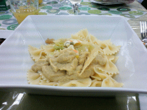 料理教室合コンで作ったパスタ